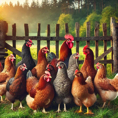 Vielfalt der Hühnerrassen vom Bielefelder Kennhuhn bis Jersey Giant