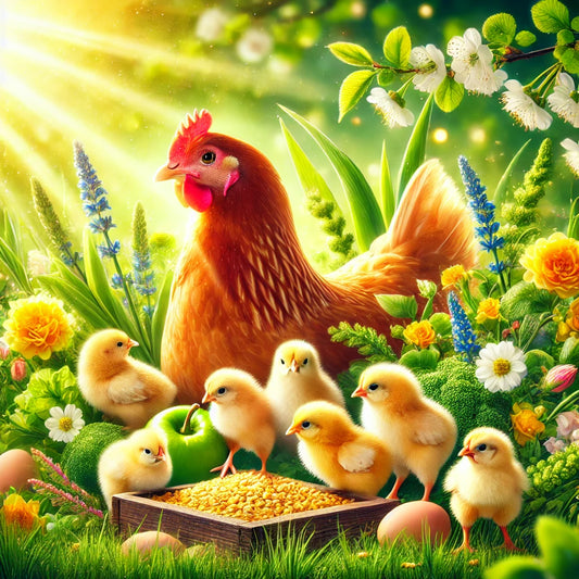 Hühnerhaltung im Frühjahr Brutsaison und Futterumstellung