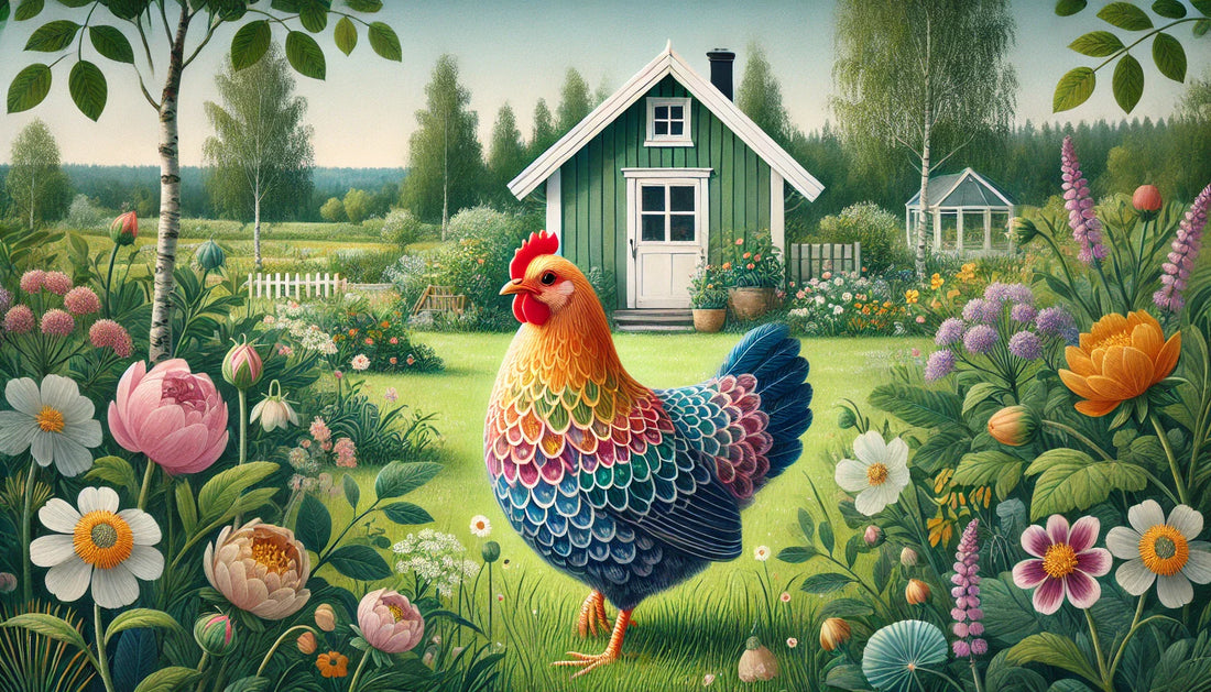 Schwedische Blumenhühner Eine farbenfrohe und robuste Hühnerrasse für Ihren Garten