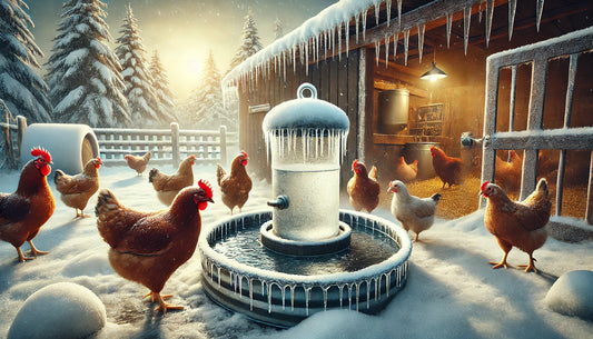 Wasser im Hühnerstall eingefroren? So schützt du die Tränke vor Frost