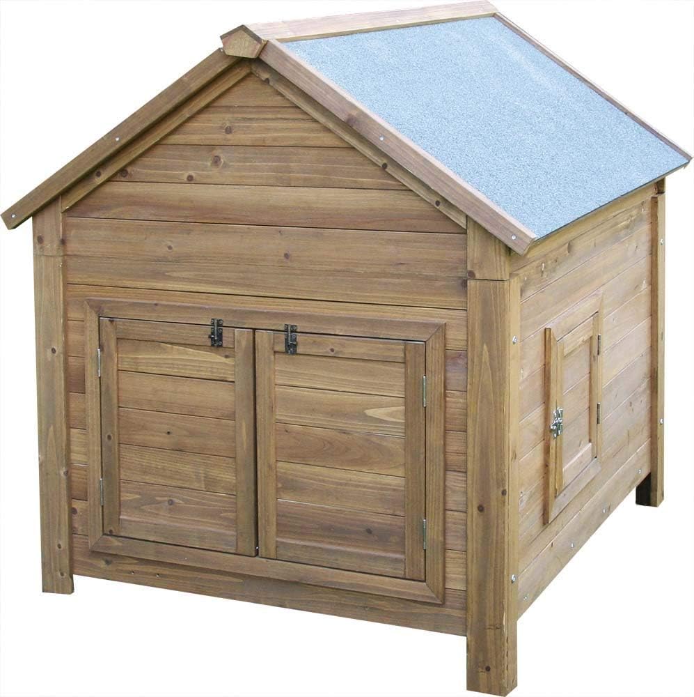 Kerbl Hühnerstall mit verzinkter Wanne – Robust und pflegeleicht Dach zum Öffnen 105 x 100 x 108 cm