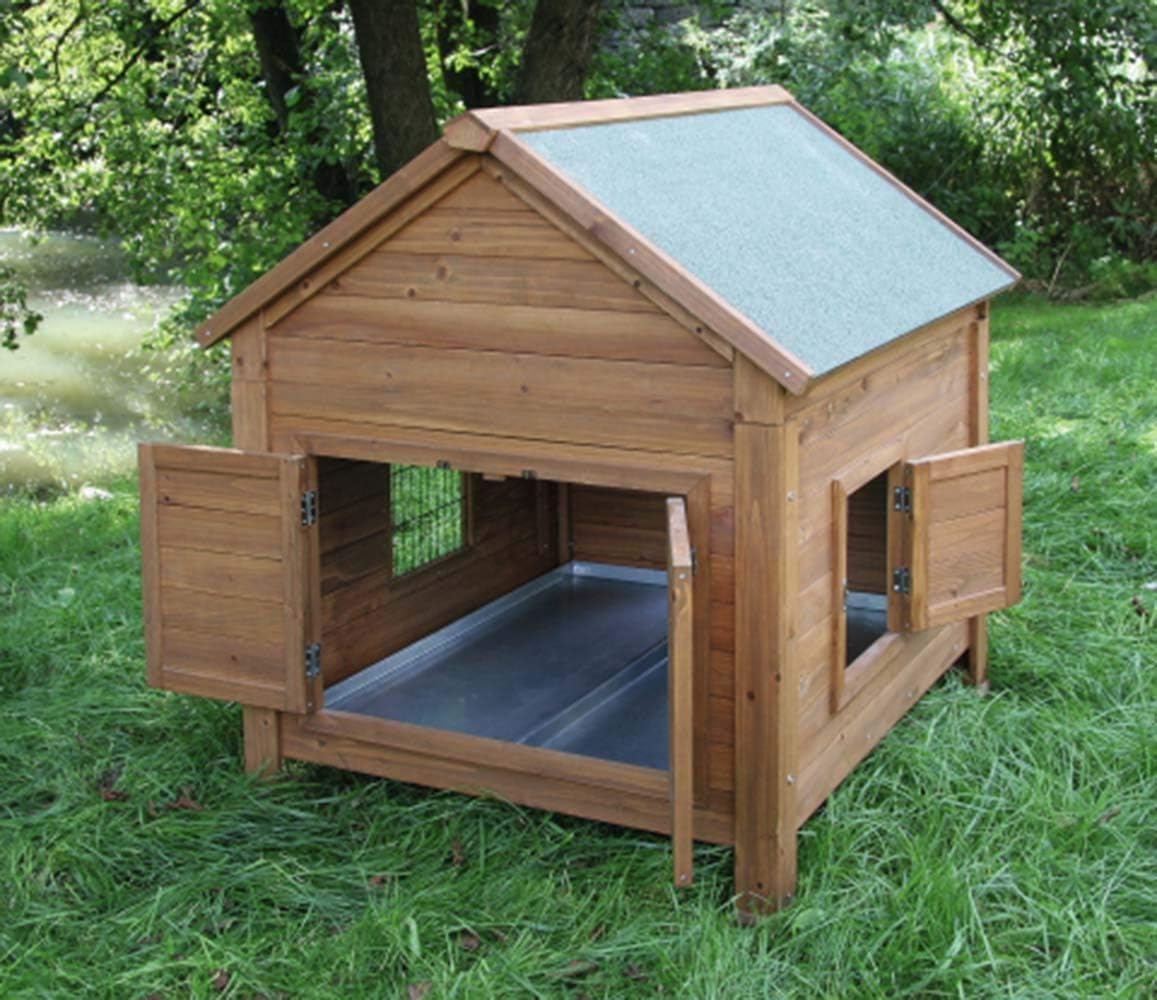 Kerbl Hühnerstall mit verzinkter Wanne – Robust und pflegeleicht Dach zum Öffnen 105 x 100 x 108 cm