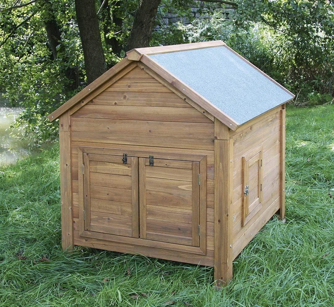 Kerbl Hühnerstall mit verzinkter Wanne – Robust und pflegeleicht Dach zum Öffnen 105 x 100 x 108 cm