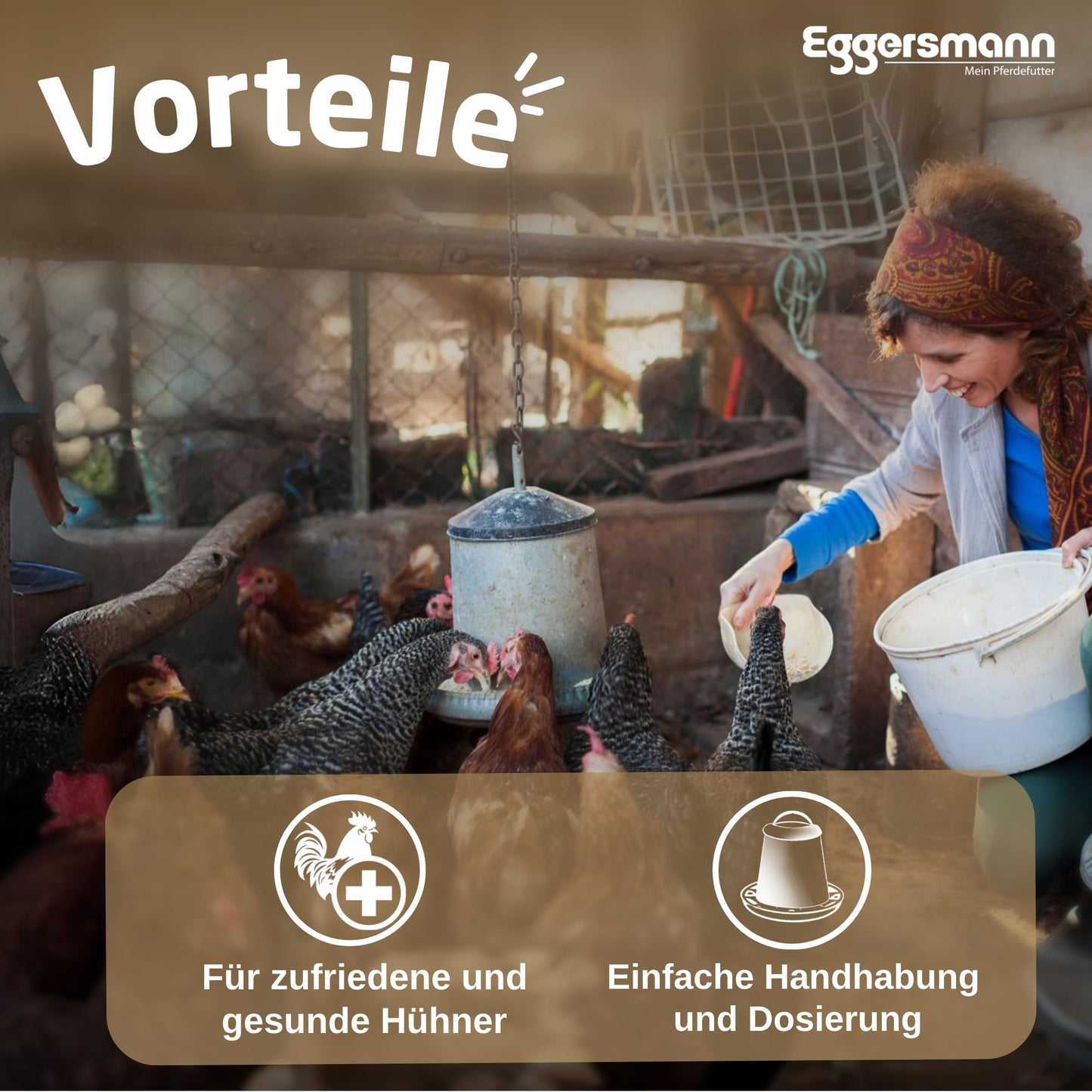 Eggersmann Körnerpick Hühnerfutter 25 kg – Premium Körnermischung für Hühner Gänse & Enten – Basic