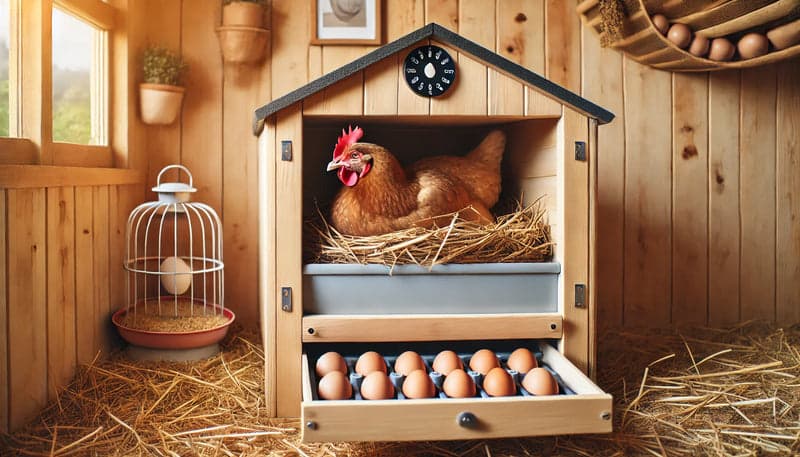 Abrollnester für Hühner: Saubere Eier ohne Aufwand