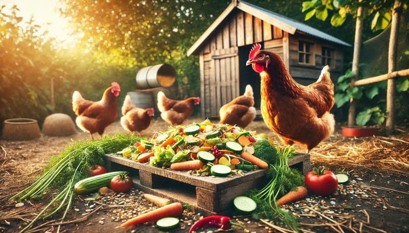 Küchenabfälle als Hühnerfutter: Was ist erlaubt?