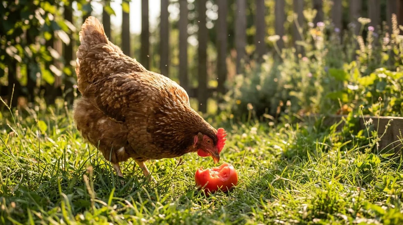 Dürfen Hühner Tomaten essen? Reife ja, grüne nein