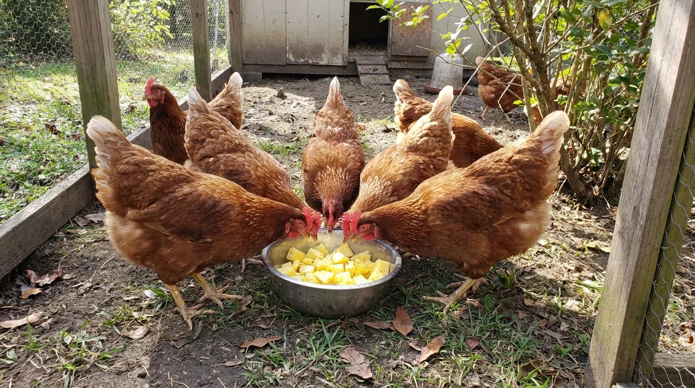 Dürfen Hühner Ananas essen? Nur in Maßen